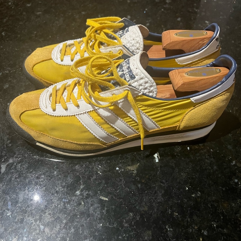 Adidas SL72 Originals Yellow and White Retro Sneakers